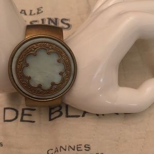 Jan Micheals quarter foil brass bracelet